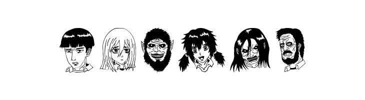 Anime Attack On Titan Image Bold  Free Fonts Download