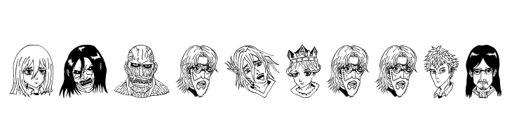 Anime Attack On Titan Image Bold  Free Fonts Download