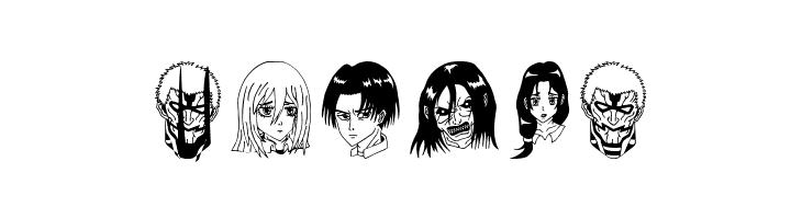 Anime Attack On Titan Image Bold  Free Fonts Download