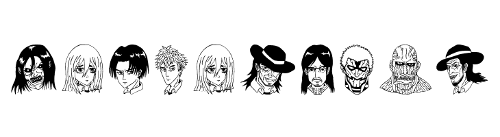 Anime Attack On Titan Image Bold  Free Fonts Download