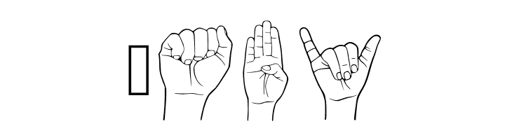 Lengua De Senas Chilena Regular  Free Fonts Download