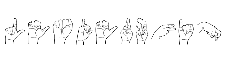 Lengua De Senas Chilena Regular  Free Fonts Download