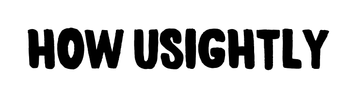 HOW%2BUSIGHTLY elph_chubba Font