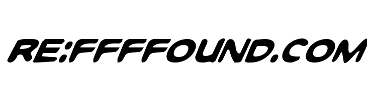 Toon Town Industrial Italic  Free Fonts Download