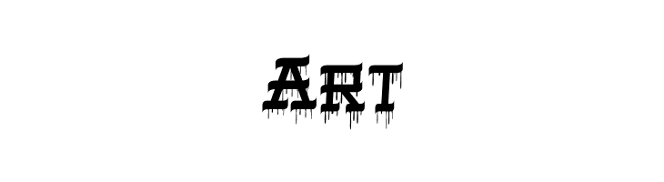 VIRGIL BLACK Driping  Free Fonts Download