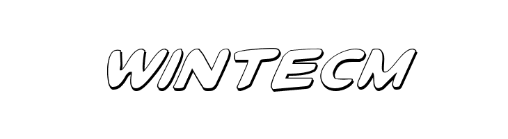 Toon Town Industrial Shad Ital  Free Fonts Download