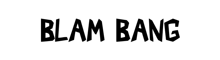 BLAM%2BBANG Shark Crash Font