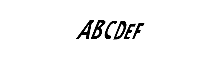 Earth's Mightiest Italic  Free Fonts Download