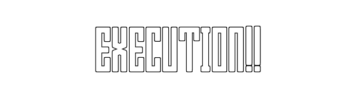 Bumpers 03 outline Regular  Free Fonts Download