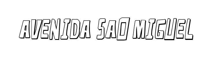Disturbia 3D Semi-Italic  Free Fonts Download