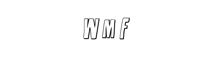 Disturbia 3D Semi-Italic  Free Fonts Download