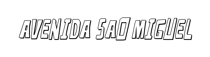 Disturbia 3D Italic  Free Fonts Download