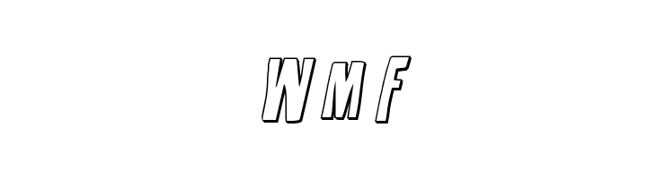 Disturbia 3D Italic  Free Fonts Download