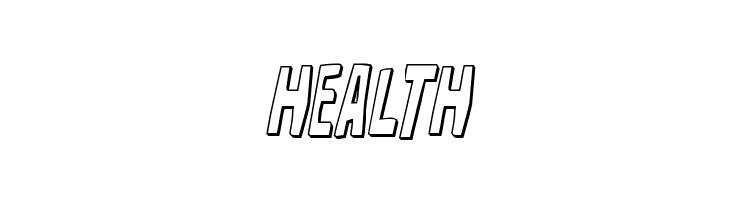 Disturbia 3D Italic  Free Fonts Download
