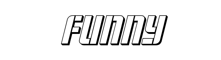 Fortune Soldier 3D Italic  Free Fonts Download