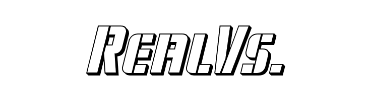 Fortune Soldier 3D Italic  Free Fonts Download