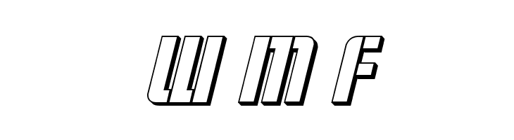 Fortune Soldier 3D Italic  Free Fonts Download