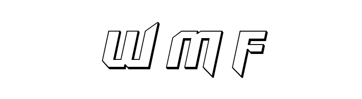 Walk The Moon 3D Italic  Free Fonts Download