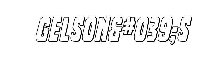 Dorian Gore 3D Italic  Free Fonts Download