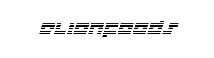 Flight Corps Gradient Italic  Free Fonts Download