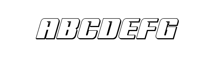 '89 Speed Affair 3D Italic  Free Fonts Download
