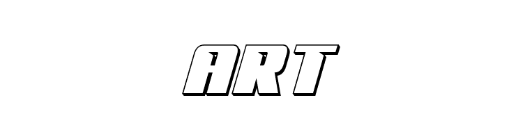'89 Speed Affair 3D Italic  Free Fonts Download