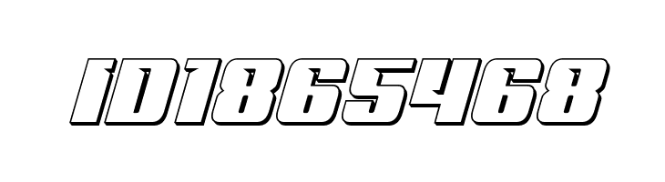 '89 Speed Affair 3D Italic  Free Fonts Download
