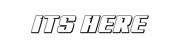 '89 Speed Affair 3D Italic  Free Fonts Download