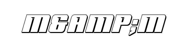 '89 Speed Affair 3D Italic  Free Fonts Download