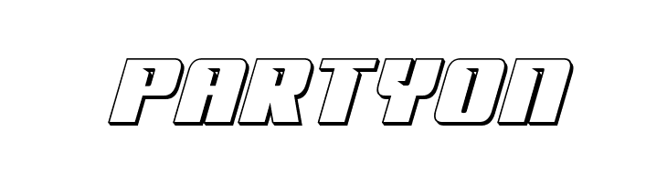 '89 Speed Affair 3D Italic  Free Fonts Download