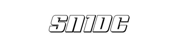 '89 Speed Affair 3D Italic  Free Fonts Download