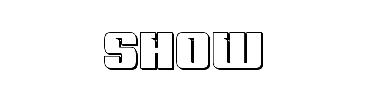 '89 Speed Affair 3D  Free Fonts Download