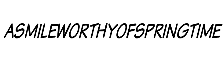 Komika Text Tight Italic  Free Fonts Download