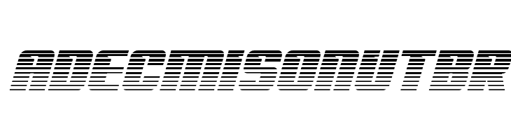 '89 Speed Affair Gradient2Ital  Free Fonts Download