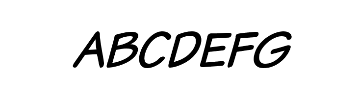 Komika Text Kaps Italic  Free Fonts Download