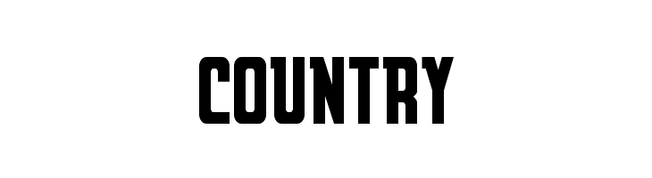 COUNTRY Upper Punch All Caps Font