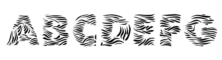 101! Zebra Print  Free Fonts Download