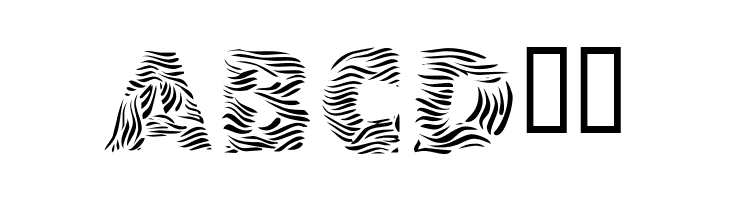 101! Zebra Print  Free Fonts Download
