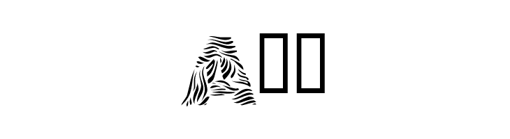 101! Zebra Print  Free Fonts Download