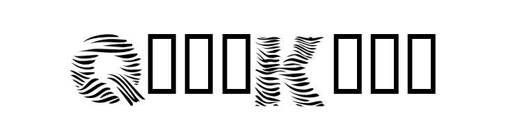 101! Zebra Print  Free Fonts Download