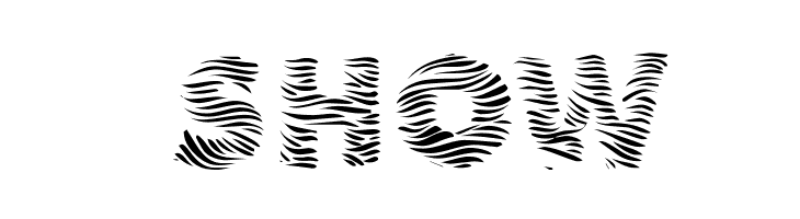 101! Zebra Print  Free Fonts Download