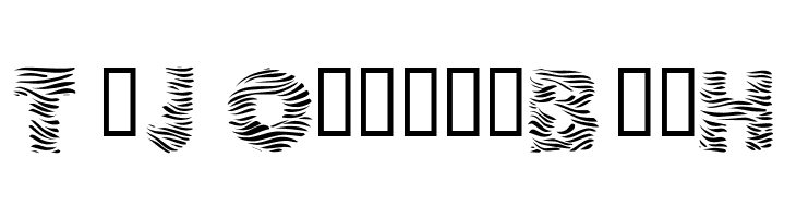 101! Zebra Print  Free Fonts Download