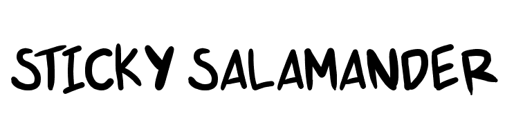 STICKY%2BSALAMANDER shonen punk v2 Font