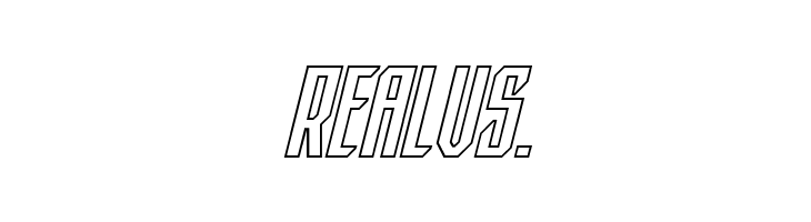 Dark Dominion Outline Italic  Free Fonts Download