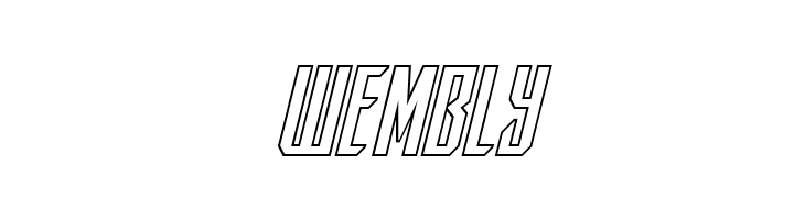 Dark Dominion Outline Italic  Free Fonts Download