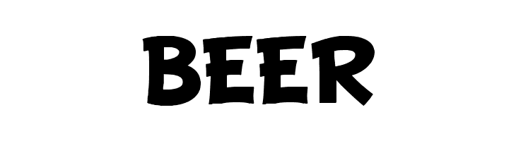 BEER BD Cartoon Shout Font