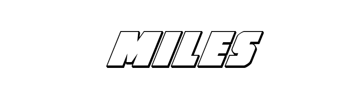 Hammer Scout 3D Italic  Free Fonts Download