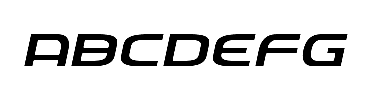 Federal Service Light ExpandedItalic  Free Fonts Download