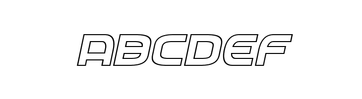 Federal Service Outline Italic  Free Fonts Download