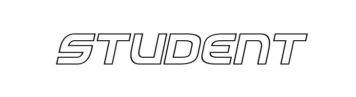 Federal Service Outline Italic  Free Fonts Download